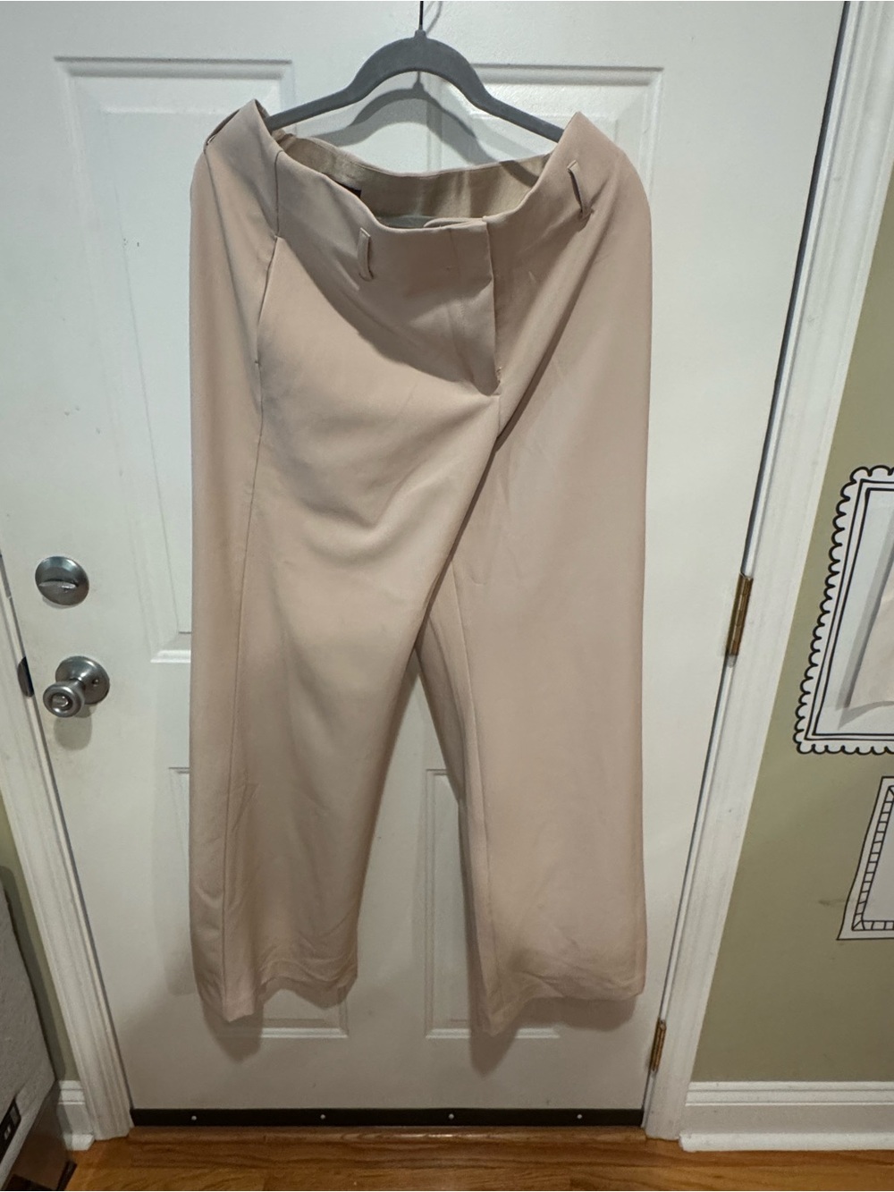 Express Beige Wide Leg Pants